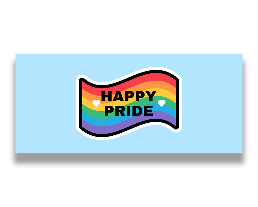 Happy Pride Garage Door Banner