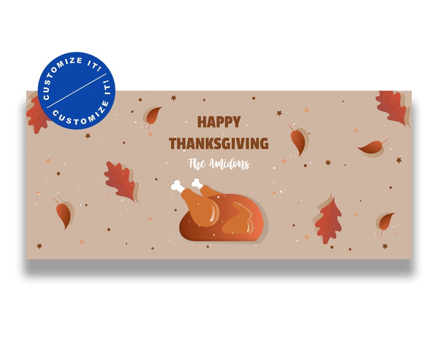 Turkey Day Thanksgiving Garage Door Banner
