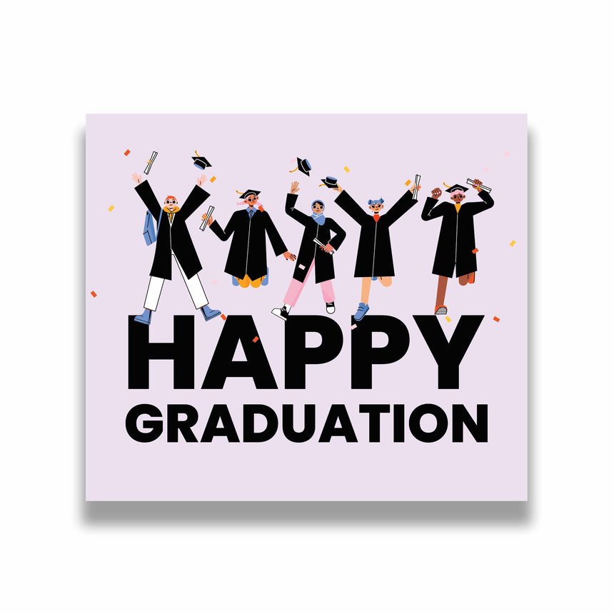 Happy Grad Girls Graduation Garage Door Banner