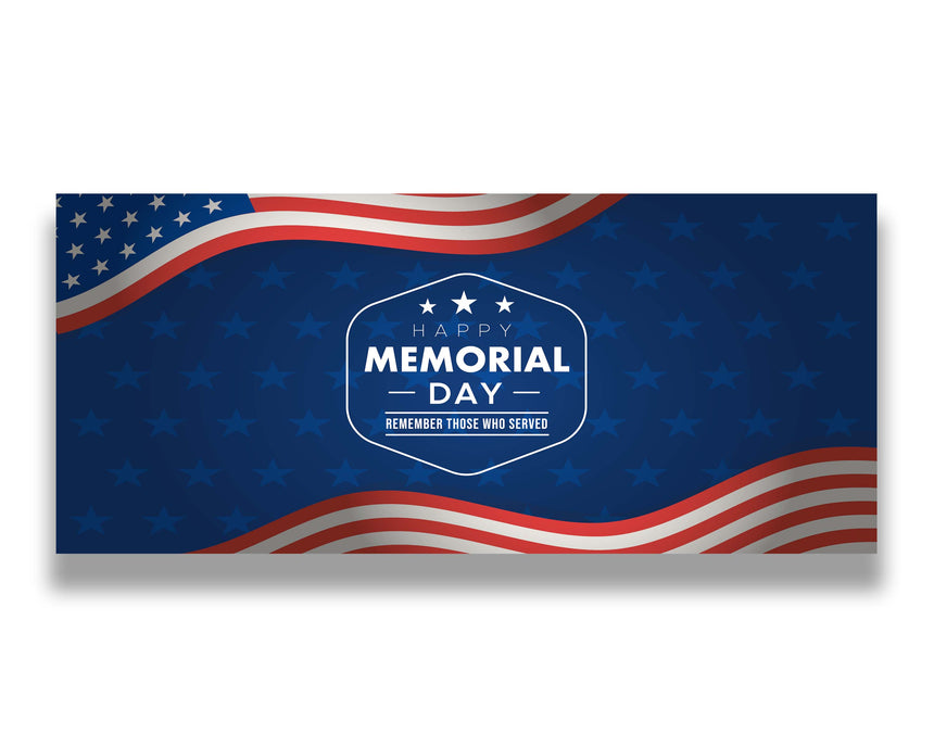 Remember Those Who Serve Memorial Day Garage Door Banner