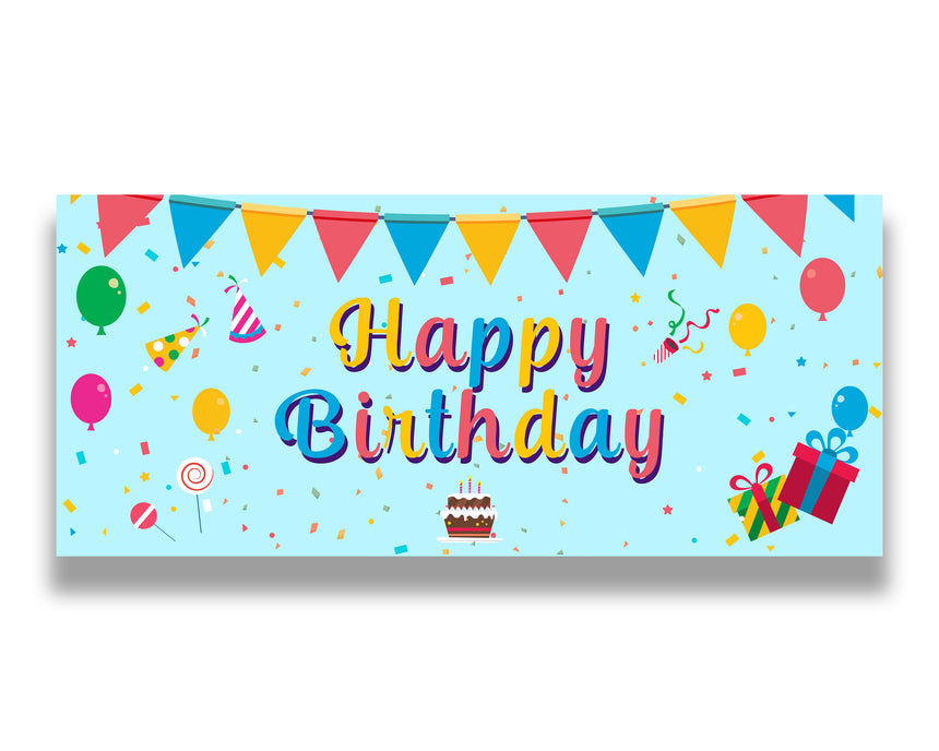 Birthday Cake Script Birthday Garage Door Banner