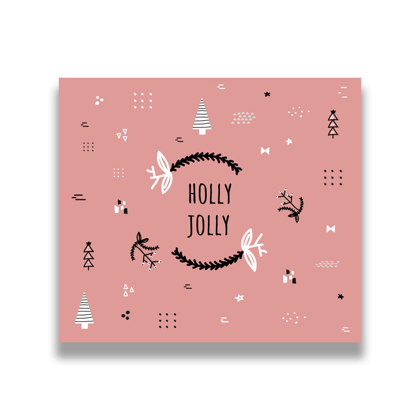 Holly Jolly Christmas Garage Door Banner