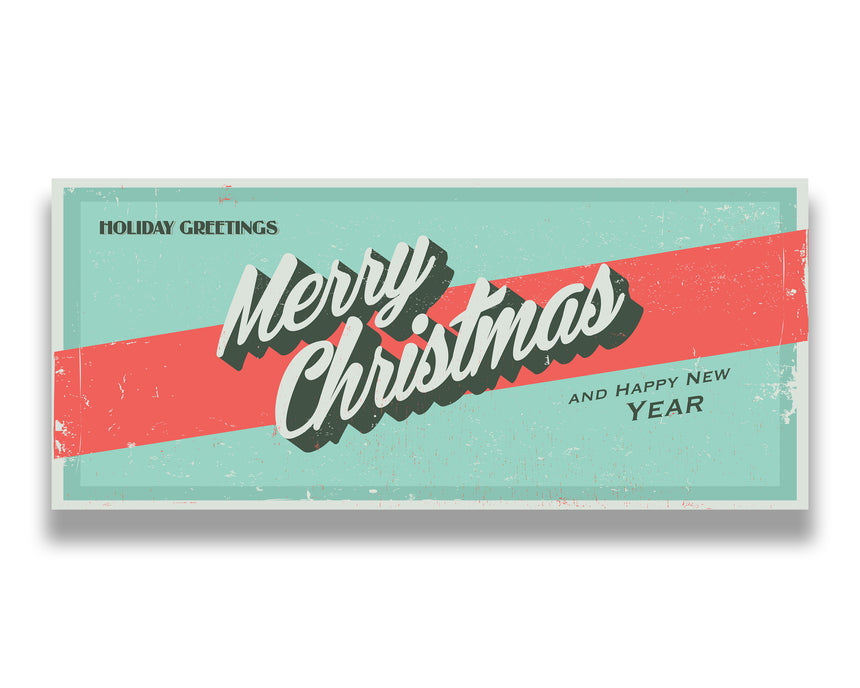 Vintage Christmas Garage Door Banner