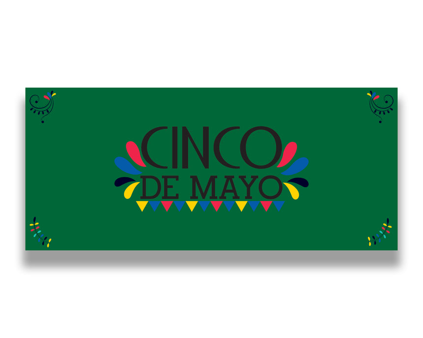 Traditional #3 Cinco De Mayo Garage Door Banner