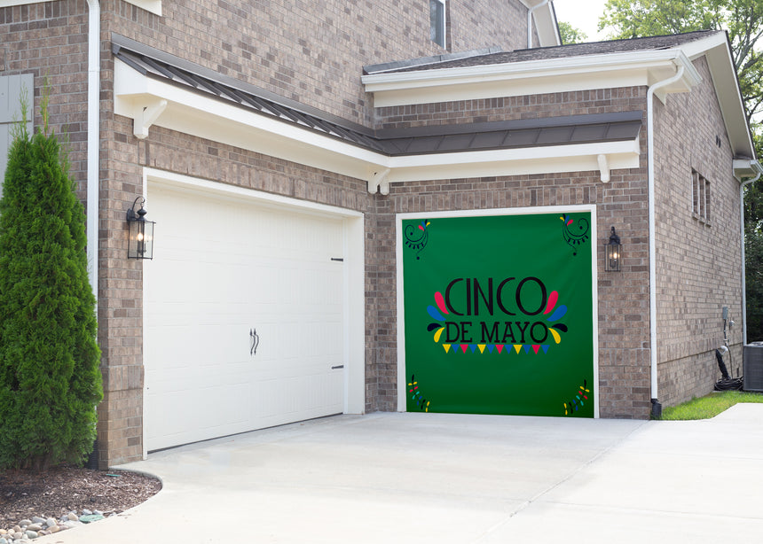 Traditional #3 Cinco De Mayo Garage Door Banner