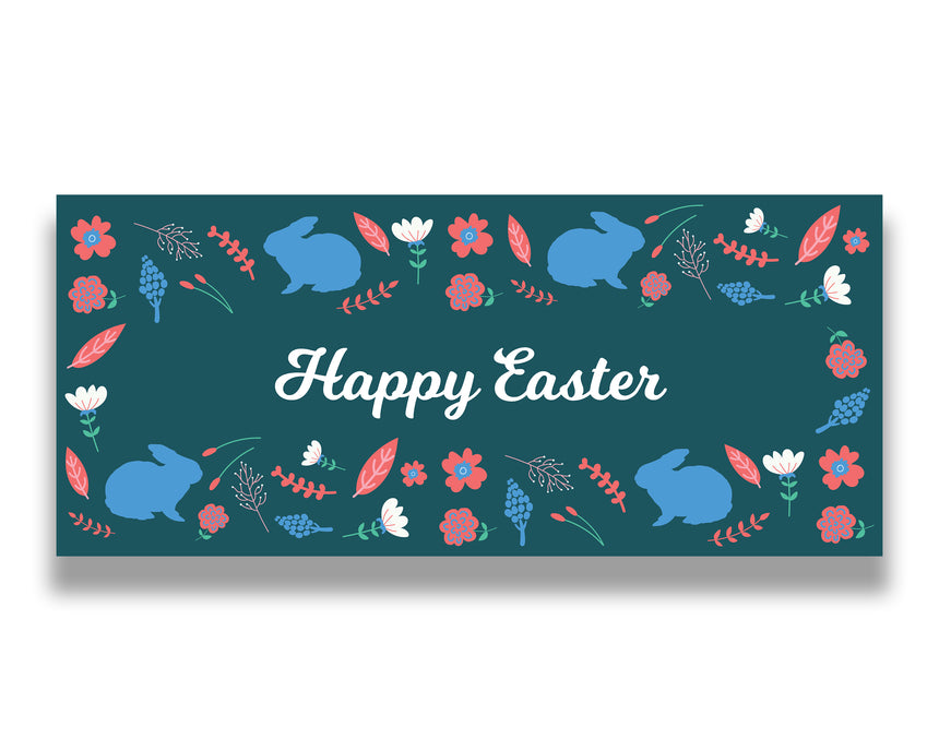 Floral Easter Garage Door Banner