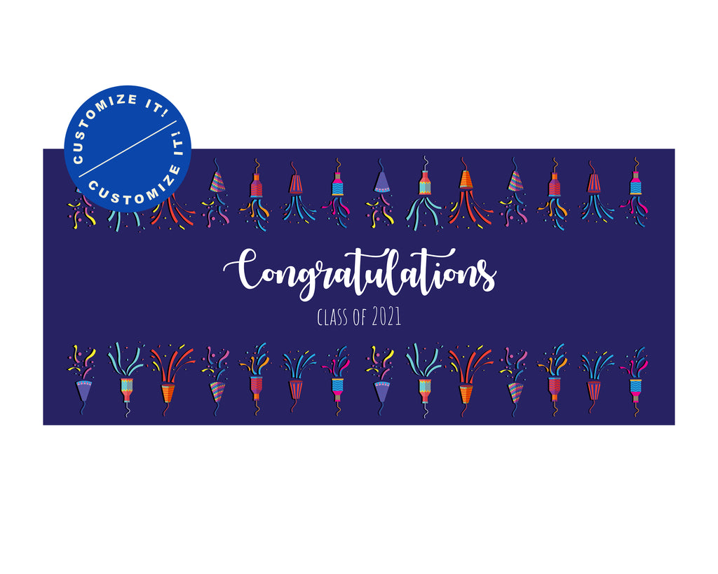 Party Popper Graduation Garage Door Banner – DoorPOP