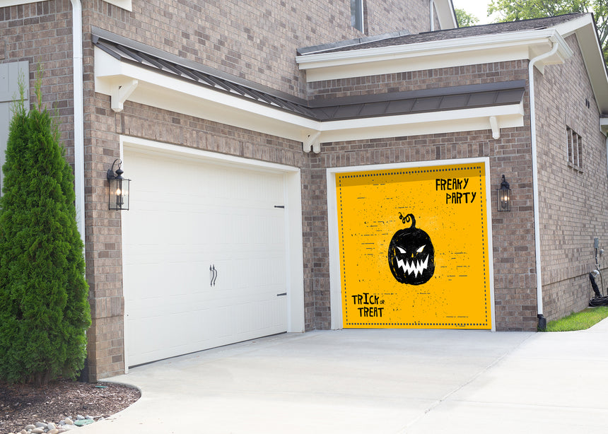 Freaky Halloween Garage Door Banner