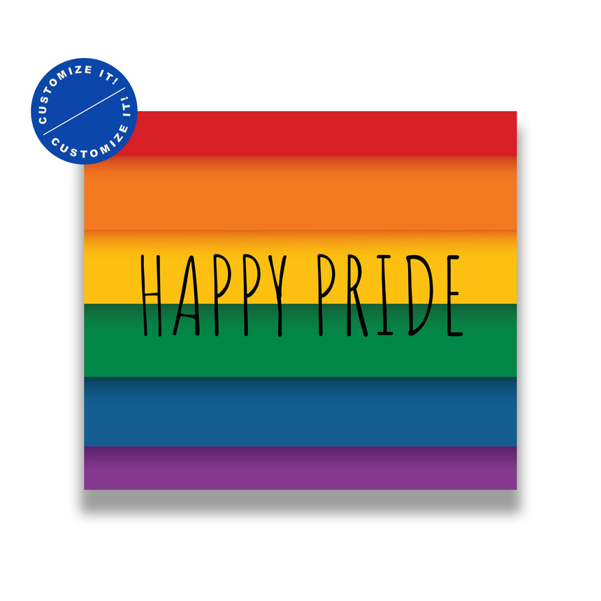 Rainbow Pride Garage Door Banner
