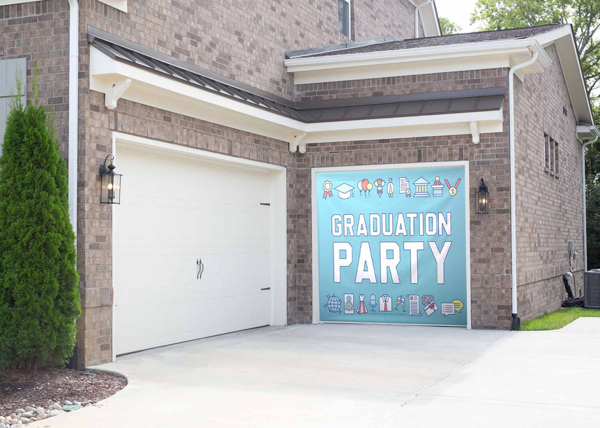 Grad Party Graduation Garage Door Banner