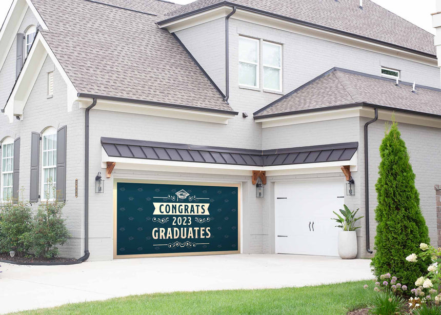 Vintage Graduation Garage Door Banner