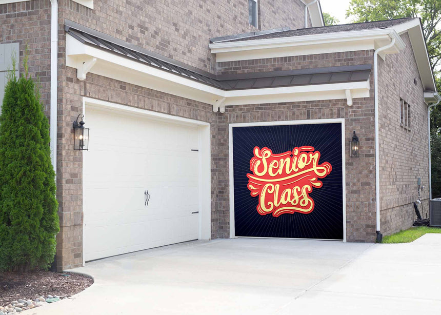 Vintage Senior Graduation Garage Door Banner