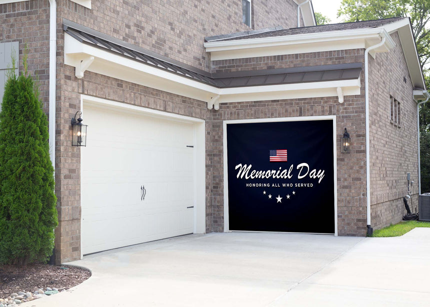 Honoring All Memorial Day Garage Door Banner